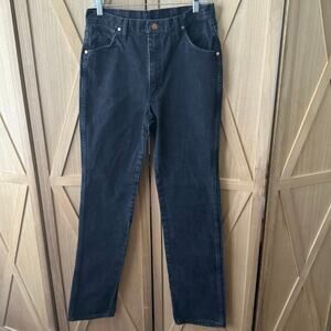Wrangler 936WBK Slim Fit Cowboy Cut Jeans Men’s 32x36 Black Denim Western